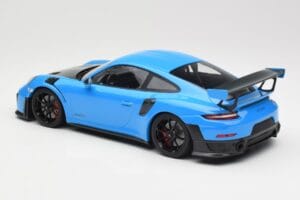 Porsche 911 991.2 GT2 RS Blå med Svarta Fälgar Minichamps 1:18 155068308 Metall — bild 5 av 6