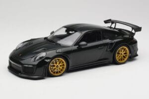 Porsche 911 991.2 GT2 RS Grön Weissach Package Guldade Fälgar Minichamps 1:18 155068306 Metall