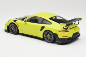 Porsche 911 991.2 GT2 RS Limegrön med Silverfärgade Fälgar Minichamps 1:18 155068309 Metall — bild 5 av 6