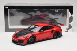Porsche 911 GT2 RS 991.2 Röd Svarta Fälgar Minichamps 1:18 155968307 Metall — bild 6 av 6