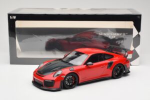 Porsche 911 GT2 RS 991.2 Röd Svarta Fälgar Minichamps 1:18 155068307 Metall — bild 6 av 6
