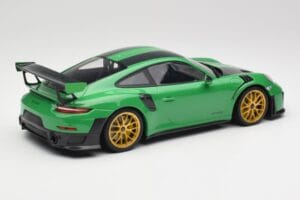Porsche 911 991.2 GT2 RS Weissach Package British Racing Grön & Guld Hjul Minichamps 1:18 153068318 Metall — bild 2 av 6