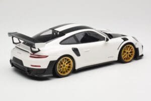 Porsche 911 991.2 GT2 RS Weissach Package Vit Med Guldfälgar Minichamps 1:18 153068308 Metall — bild 2 av 6