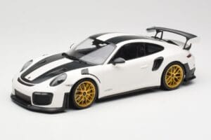 Porsche 911 991.2 GT2 RS Weissach Package Vit Med Guldfälgar Minichamps 1:18 153068308 Metall