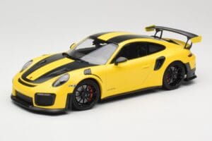 Porsche 911 991.2 GT2 RS Weissach Package Gul med Svarta Fälgar Minichamps 1:18 155068311 Metall