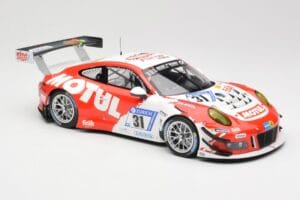 Porsche 911 991.2 GT3 R #31 Frikadelli Racing K. Bachler / M. Christensen 24 Hours of Nurburgring 2017 Minichamps 1:18 155176 — bild 4 av 6