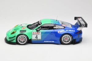 Porsche 911 991.2 GT3 R #4 Falken K. Bachler / M. Ragginger VLN Winner Round 6 2018 Minichamps 1:18 153186994 Metall — bild 3 av 6