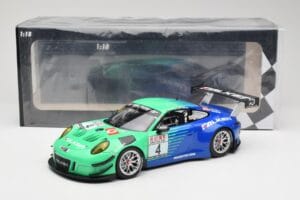 Porsche 911 991.2 GT3 R #4 Falken K. Bachler / M. Ragginger VLN Winner Round 6 2018 Minichamps 1:18 153186994 Metall — bild 6 av 6