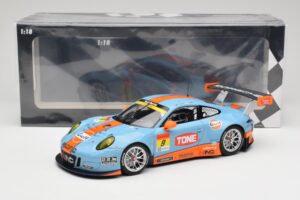 Porsche 911 991.2 GT3 R Pacific Gulf Racing #9 J. Lammers / K. Miura Super GT 300 Series 2017 Minichamps 1:18 155176909 Metal — bild 6 av 6