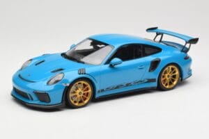 Porsche 911 991.2 GT3 RS Blå med Guldade Fälgar Minichamps 1:18 155068222 Metall