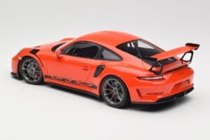 Porsche 911 991.2 GT3 RS Lava Orange & Silver Fälgar Minichamps 1:18 155068225 Metall — bild 5 av 6
