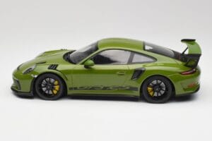 Porsche 911 991.2 GT3 RS Lizard Grön Med Svarta Fälgar Minichamps 1:18 155068233 Metall — bild 3 av 6