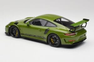 Porsche 911 991.2 GT3 RS Lizard Grön Med Svarta Fälgar Minichamps 1:18 155068233 Metall — bild 5 av 6