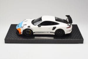 Porsche 911 991.2 GT3 RS Manthey Racing Vit & Blå & Orange Minichamps 1:18 MR-911-GT3RS-1805 Metall