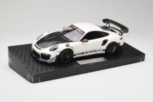Porsche 911 991.2 GT3 RS Manthey Racing Vit Minichamps 1:18 MR-911-GT3RS-1801 Metall — bild 2 av 6