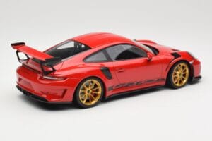 Porsche 911 991.2 GT3 RS Röd med Guldade Fälgar Minichamps 1:18 155068220 Metall — bild 2 av 6