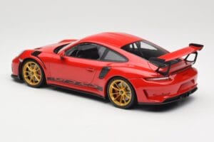 Porsche 911 991.2 GT3 RS Röd med Guldade Fälgar Minichamps 1:18 155068220 Metall — bild 5 av 6
