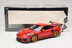 Porsche 911 991.2 GT3 RS Röd med Guldade Fälgar Minichamps 1:18 155068220 Metall — bild 6 av 6