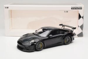 Porsche 911 991.2 GT3 RS Weissach Package Svart Silver Magnesium Fälgar Minichamps 1:18 153068229 Metall — bild 6 av 6