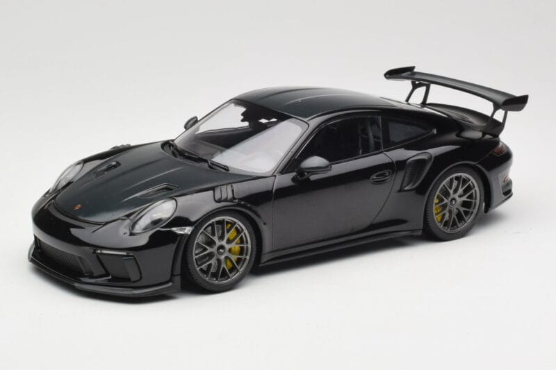 Porsche 911 991.2 GT3 RS Weissach Package Svart Silver Magnesium Fälgar Minichamps 1:18 153068229 Metall