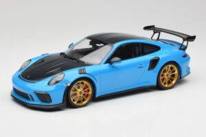 Porsche 911 991.2 GT3 RS Weissach Package Blå & Guld Hjul Minichamps 1:18 153068232 Metall