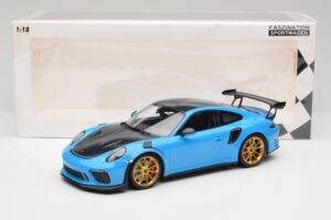 Porsche 911 991.2 GT3 RS Weissach Package Blå & Guld Hjul Minichamps 1:18 153068232 Metall — bild 6 av 6