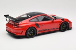 Porsche 911 991.2 GT3 RS Weissach Package Guards Red Svarta Fälgar Minichamps 1:18 153068223 Metall — bild 2 av 6