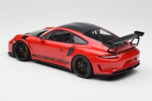 Porsche 911 991.2 GT3 RS Weissach Package Guards Red Svarta Fälgar Minichamps 1:18 153068223 Metall — bild 5 av 6