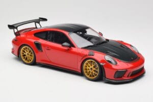 Porsche 911 991.2 GT3 RS Weissach Package Guards Red Guld Magnesium Fälgar Minichamps 1:18 153068236 Metall — bild 4 av 6