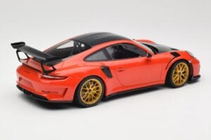 Porsche 911 991.2 GT3 RS Weissach Package Lava Orange Guld Magnesium Fälgar Minichamps 1:18 153068227 Metall — bild 2 av 6