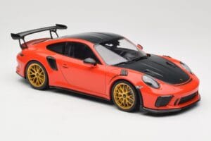 Porsche 911 991.2 GT3 RS Weissach Package Lava Orange Guld Magnesium Fälgar Minichamps 1:18 153068227 Metall — bild 4 av 6