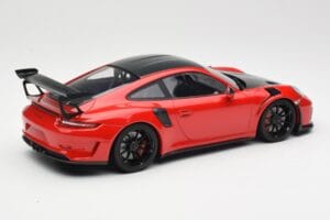 Porsche 911 991.2 GT3 RS Weissach Package Röd med Svarta Fälgar Minichamps 1:18 155068230 Metall — bild 2 av 6