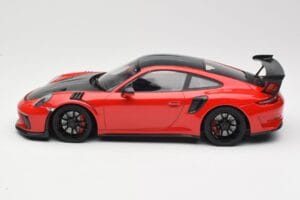 Porsche 911 991.2 GT3 RS Weissach Package Röd med Svarta Fälgar Minichamps 1:18 155068230 Metall — bild 3 av 6