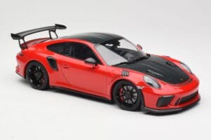 Porsche 911 991.2 GT3 RS Weissach Package Röd med Svarta Fälgar Minichamps 1:18 155068230 Metall — bild 4 av 6