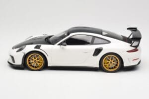 Porsche 911 991.2 GT3 RS Weissach Package Vit Guld Magnesium Fälgar Minichamps 1:18 153068238 Metall — bild 3 av 6