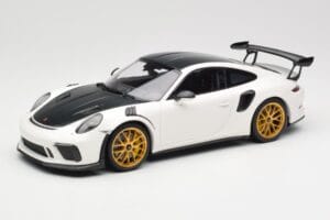 Porsche 911 991.2 GT3 RS Weissach Package Vit Guld Magnesium Fälgar Minichamps 1:18 153068238 Metall