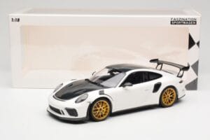 Porsche 911 991.2 GT3 RS Weissach Package Vit Guld Magnesium Fälgar Minichamps 1:18 153068238 Metall — bild 6 av 6