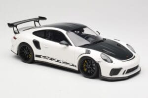 Porsche 911 991.2 GT3 RS Weissach Package Vit Wording Svarta Magnesium Fälgar Minichamps 1:18 153068225 Metall — bild 4 av 6
