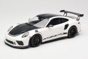 Porsche 911 991.2 GT3 RS Weissach Package Vit Wording Svarta Magnesium Fälgar Minichamps 1:18 153068225 Metall
