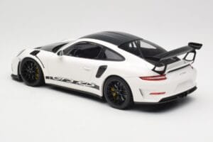 Porsche 911 991.2 GT3 RS Weissach Package Vit Wording Svarta Magnesium Fälgar Minichamps 1:18 153068225 Metall — bild 5 av 6