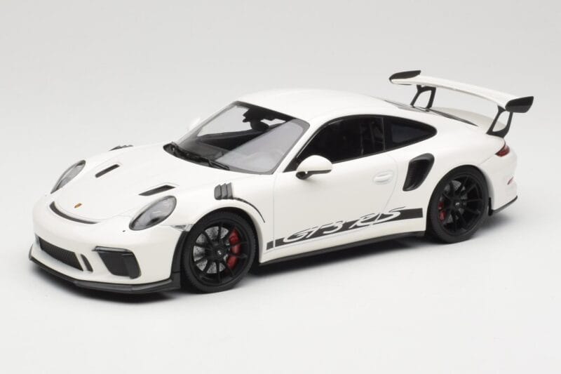 Porsche 911 991.2 GT3 RS Vit med Svarta Fälgar Minichamps 1:18 155068224 Metall