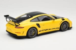Porsche 911 991.2 GT3 RS Gul Weissach Package Platinum Wheels Minichamps 1:18 155068221 Metall — bild 2 av 6