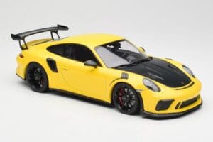 Porsche 911 991.2 GT3 RS Gul med Svarta Fälgar Minichamps 1:18 155068231 Metall — bild 4 av 6