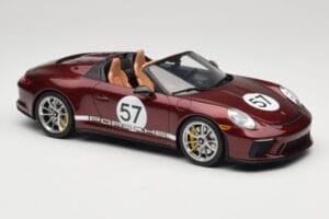 Porsche 911 991.2 Speedster Heritage Edition Cherry Metallic GT Spirit 1:18 GT929 Resin — bild 4 av 6