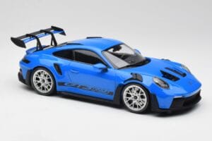 Porsche 911 992 GT3 RS Blå & Silver Hjul & Svart Dekor Minichamps 1:18 153062234 Metall — bild 4 av 6