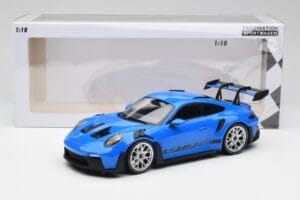 Porsche 911 992 GT3 RS Blå & Silver Hjul & Svart Dekor Minichamps 1:18 153062234 Metall — bild 6 av 6