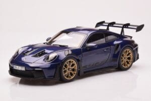 Porsche 911 992 GT3 RS Gentian Blå Metallic Norev 1:18 187363 Metall