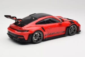 Porsche 911 992 GT3 RS Guards Röd & Silver Hjul Weissach Package Minichamps 1:18 153062246 Metall — bild 2 av 6