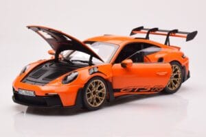Porsche 911 992 GT3 RS Gulf Orange Norev 1:18 187360 Metall — bild 2 av 8