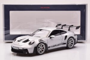 Porsche 911 992 GT3 RS Ice Grå Norev 1:18 187359 Metall — bild 8 av 8